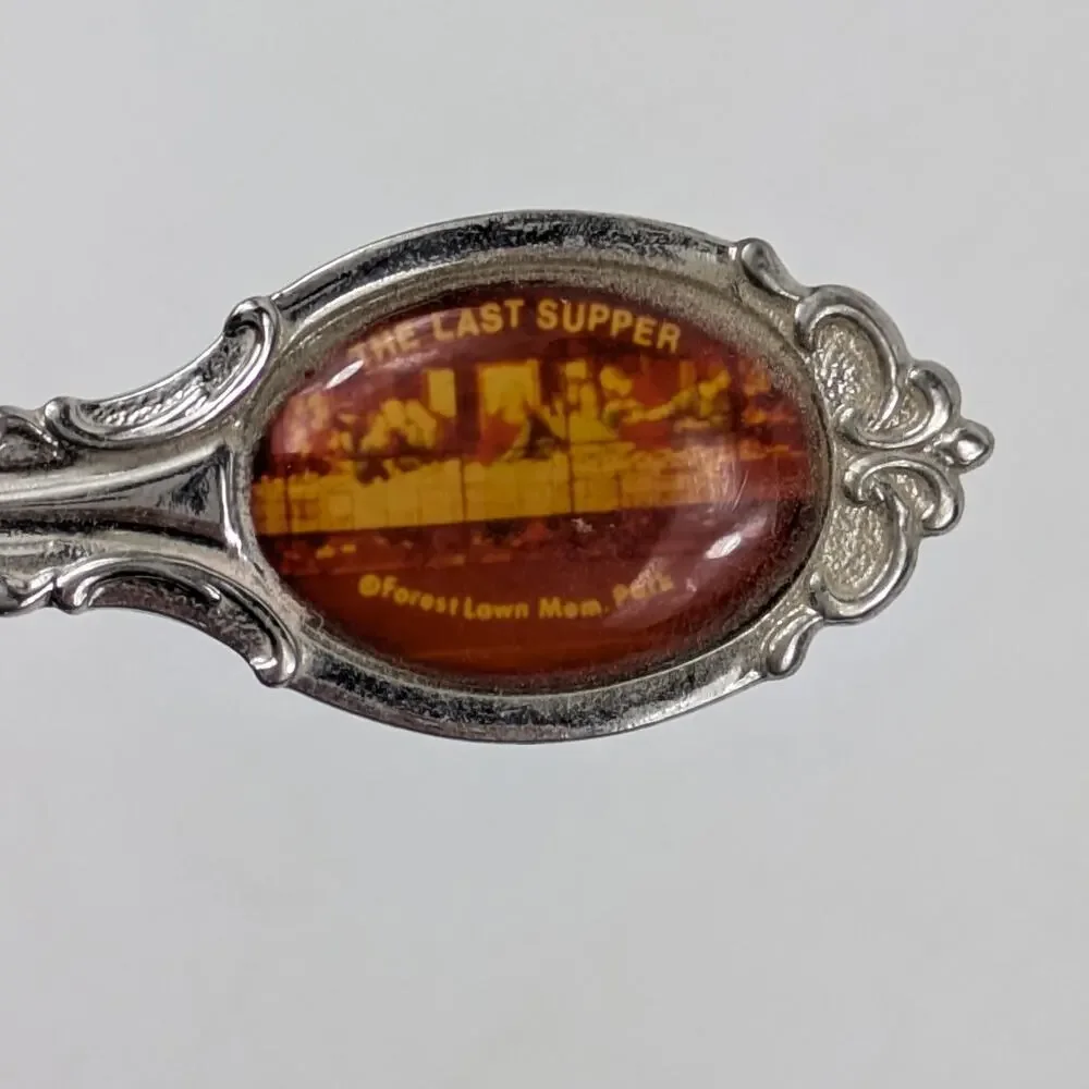 Vtg Apostle Napoleon Last Supper Collectible Spoons Lot of 4 Chrome Demitasse